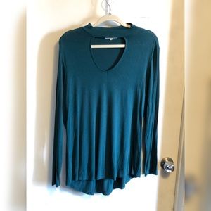 Teal Blue Top
